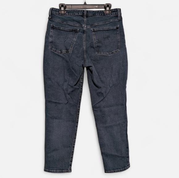 ✨ 2 For $10 - Old Navy Women's Straight Leg Jeans - Dark Blue - Picture 2 of 4